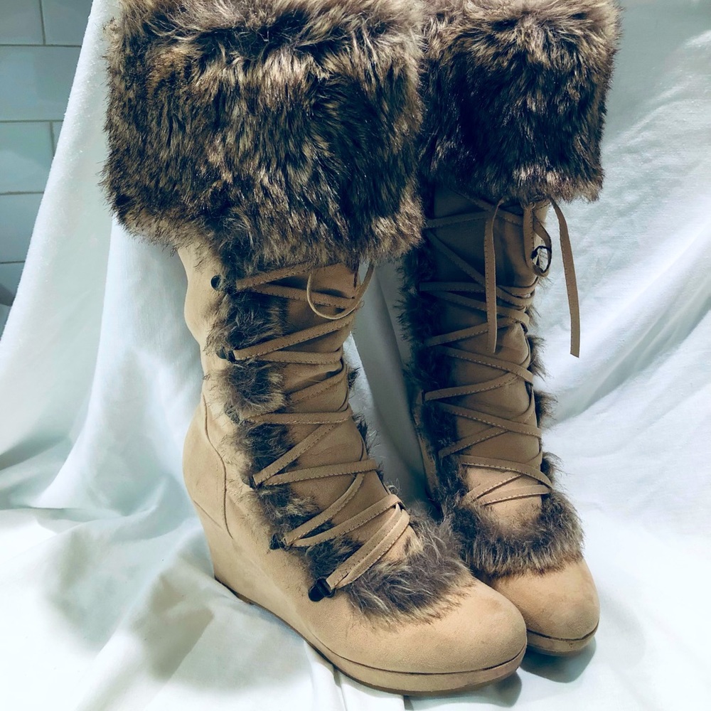 Furry Boots Size 10 winter is here! I’m gorgeous